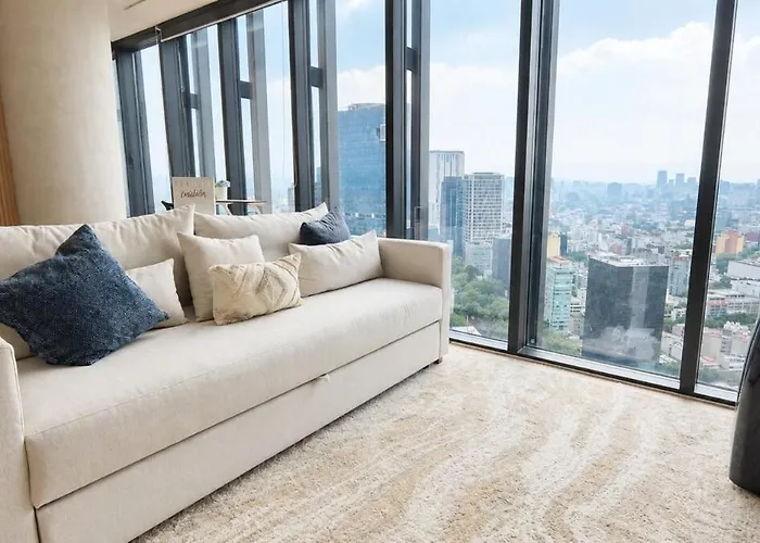 Skyline Views In Reforma Pool, Gym, Holiday home